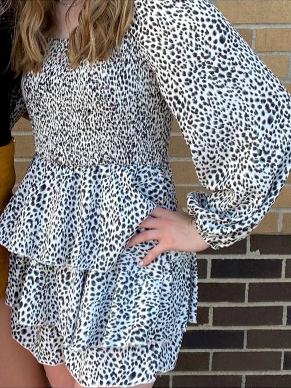 Leopard print romper